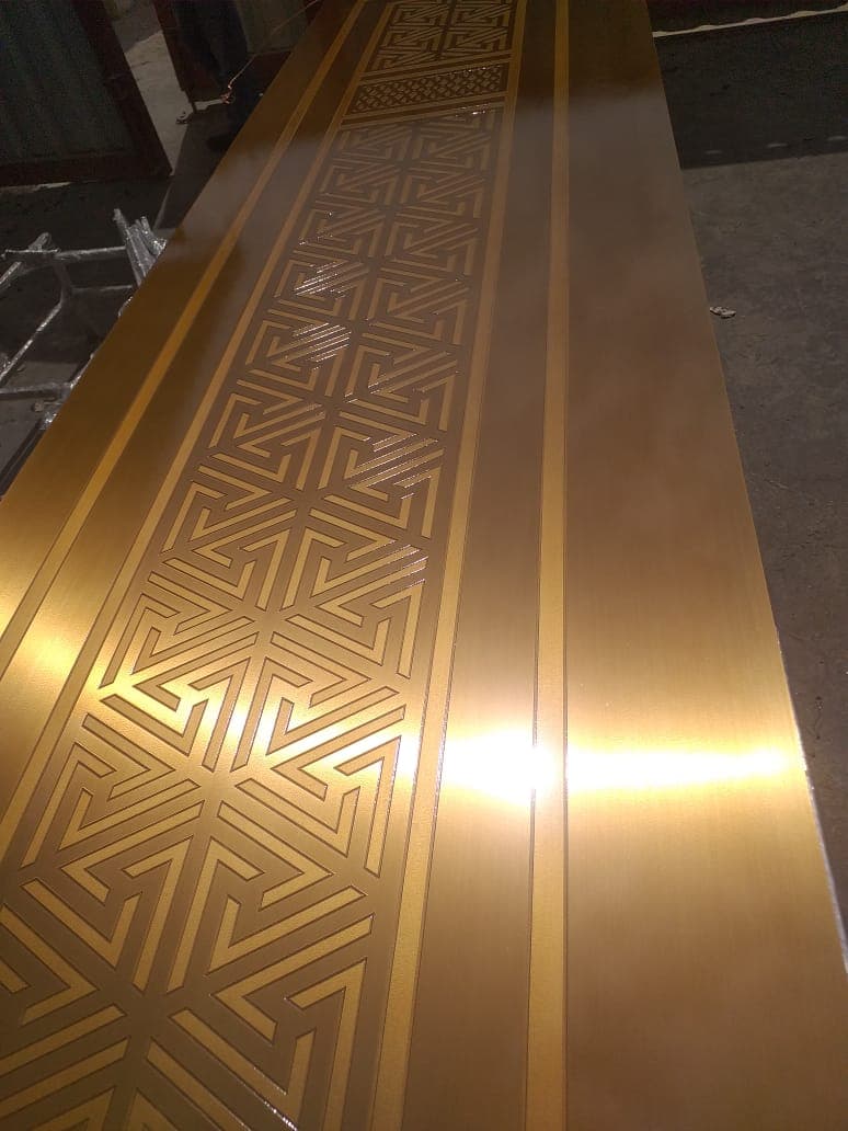 Engraved PVD Panel